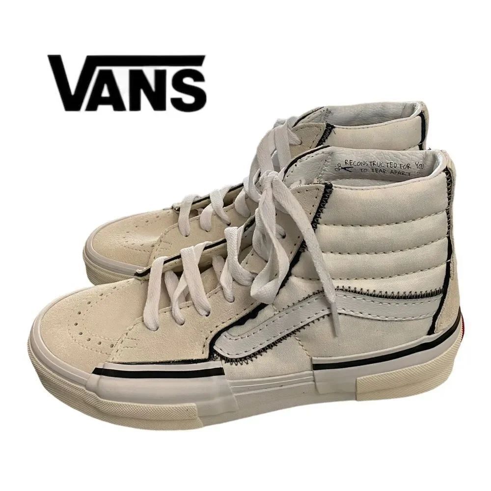 VANS Sk8-Hi Reconstructed Marshmallow / White Sneakers NEW 8 8.5 9 9.5 10